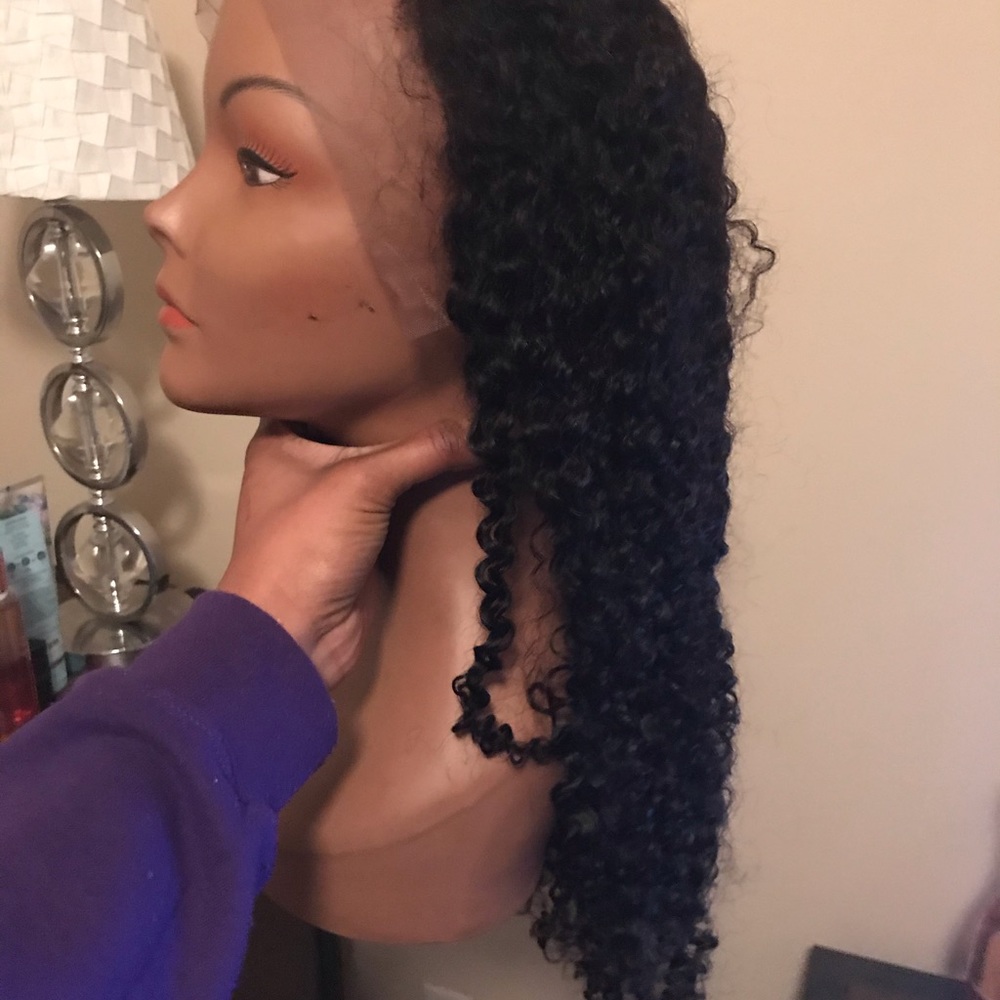 26inch kinky curly hair, 150 density, isee hair